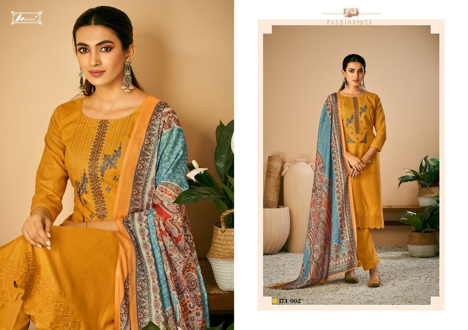 Seerat Vol 2 By Kesar Cotton Dress Material Catalog
